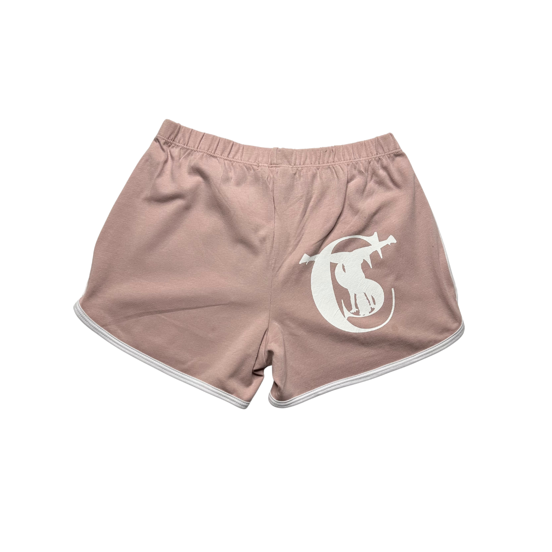 ItsCourtney! Pink Shorts with Logo