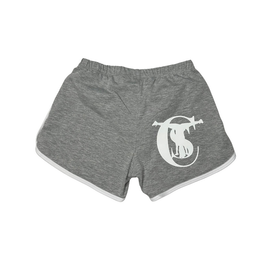 ItsCourtney! Grey Shorts with Logo