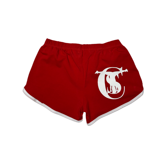 ItsCourtney! Red Shorts with Logo